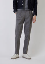 Load image into Gallery viewer, TCR2430219-96 Yarn dyed grey twill classic two pleated
