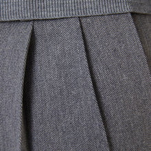 Load image into Gallery viewer, TCR2430219-96 Yarn dyed grey twill classic two pleated
