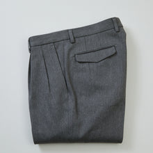 Load image into Gallery viewer, TCR2430219-96 Yarn dyed grey twill classic two pleated