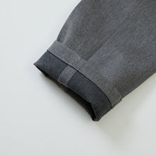 Load image into Gallery viewer, TCR2430219-96 Yarn dyed grey twill classic two pleated