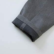 Load image into Gallery viewer, TCR2430219-96 Yarn dyed grey twill classic two pleated