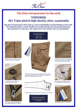 Load image into Gallery viewer, TCR2530201-84 40's Triple plied &amp; High density chino, sustainable
