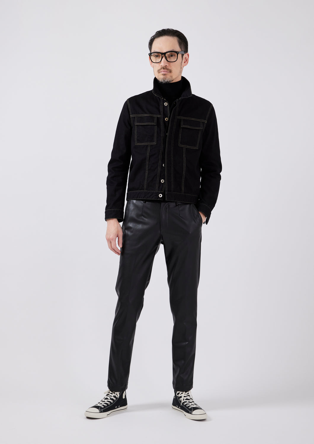 TCR2530232-99 Vintage faux leather trouser