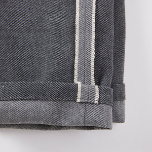 TCR2530214-96 Grey selvedged denim inside out new straight fit