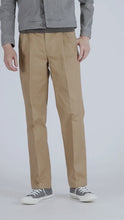 Load and play video in Gallery viewer, TCR2610203-84  40's Triple plied &amp; High density chino, new wide fit
